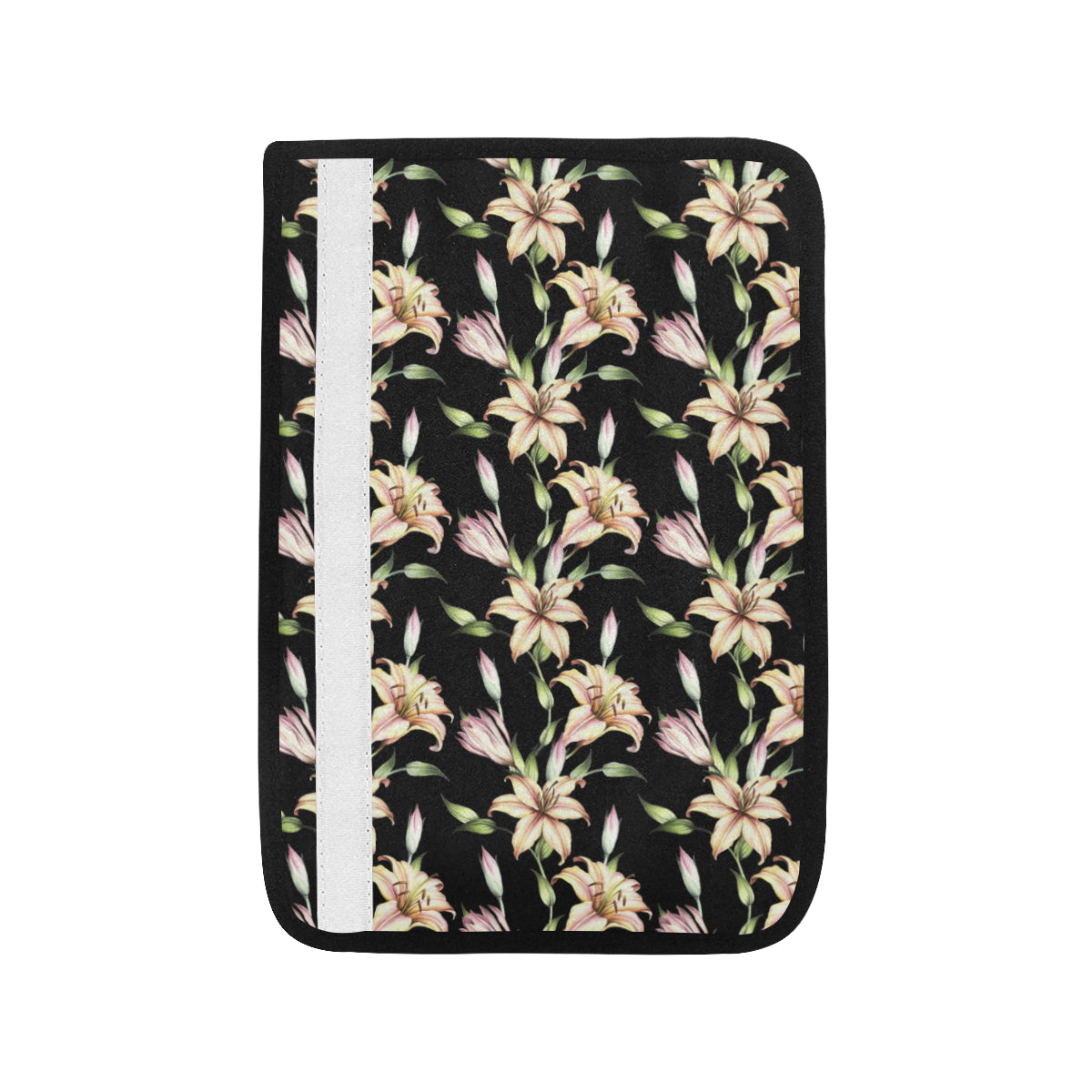 Lily Pattern Print Design LY05 Car Seat Belt Cover