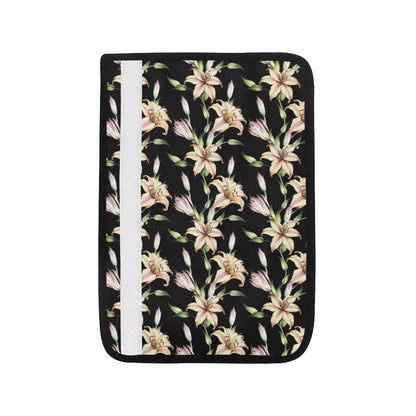 Lily Pattern Print Design LY05 Car Seat Belt Cover