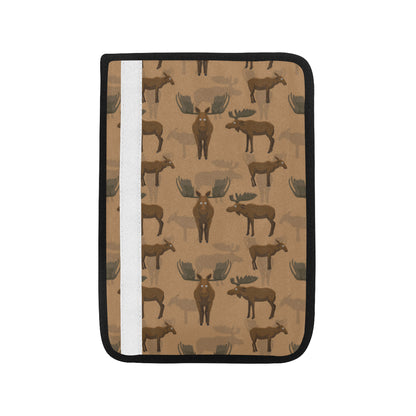 Moose Pattern Print Design 03 Car Seat Belt Cover