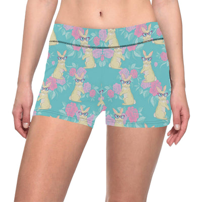 Rabbit Pattern Print Design RB05 Yoga Shorts