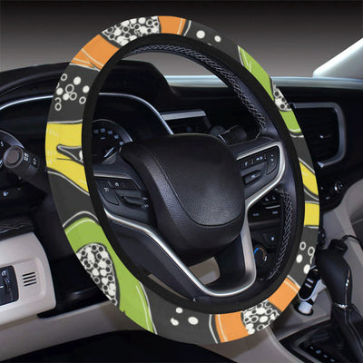 Papaya Pattern Print Design PP05 Steering Wheel Cover with Elastic Edge