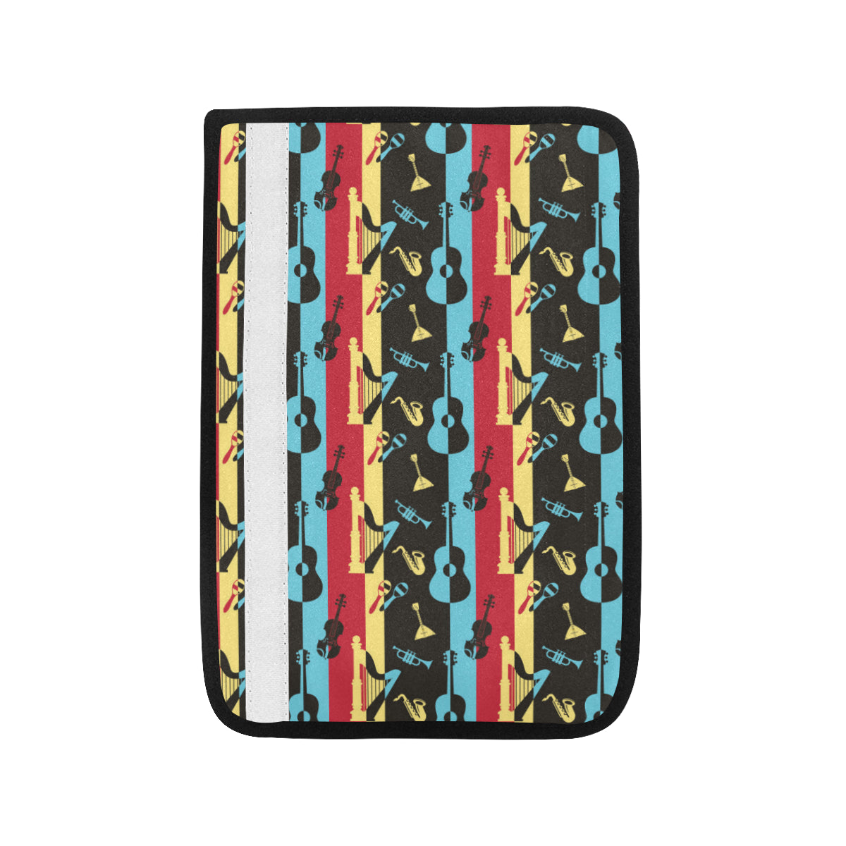 Jazz Pattern Print Design 02 Car Seat Belt Cover