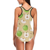 Apple Pattern Print Design AP07 Women Swimsuit