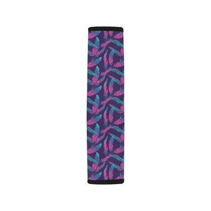Banana Leaf Pattern Print Design 08 Car Seat Belt Cover