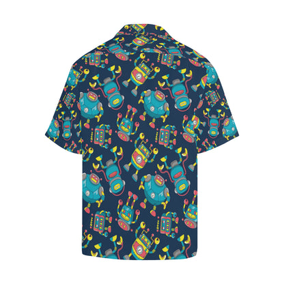 Robot Pattern Print Design A05 Men's Hawaiian Shirt