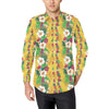 Hawaiian Themed Pattern Print Design H09 Men's Long Sleeve Shirt