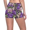 Lisianthus Pattern Print Design LT03 Yoga Shorts