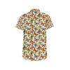 Butterfly Pattern Print Design 02 Men's Short Sleeve Button Up Shirt