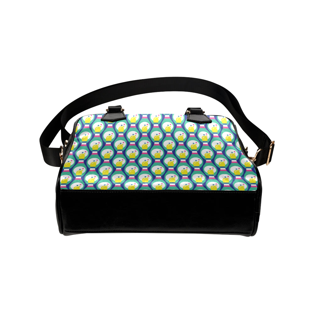 Bowling Pattern Print Design 04 Shoulder Handbag