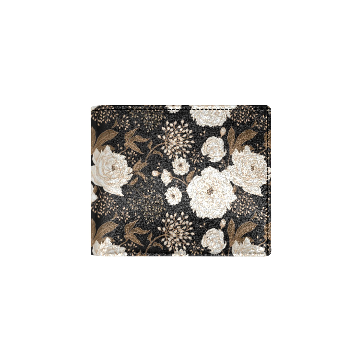 Peony Pattern Print Design A02 Men's ID Card Wallet