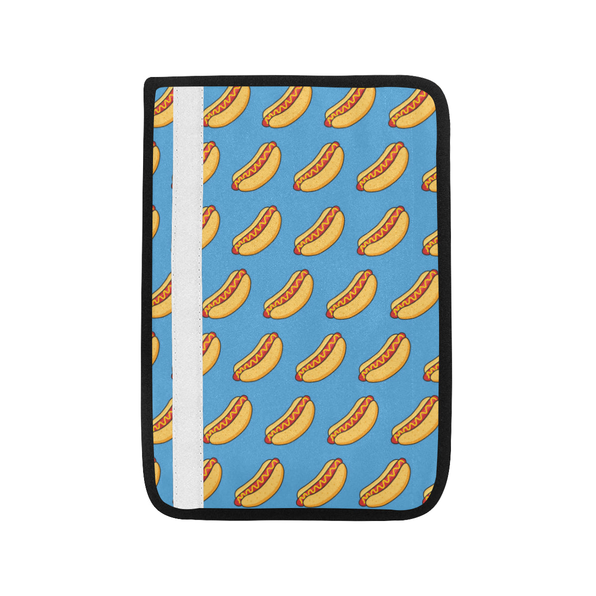 Hot Dog Pattern Print Design 02 Car Seat Belt Cover
