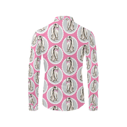 Rabbit Pattern Print Design RB019 Men's Long Sleeve Shirt