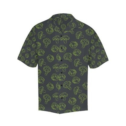 Broccoli Pattern Print Design 01 Men's Hawaiian Shirt