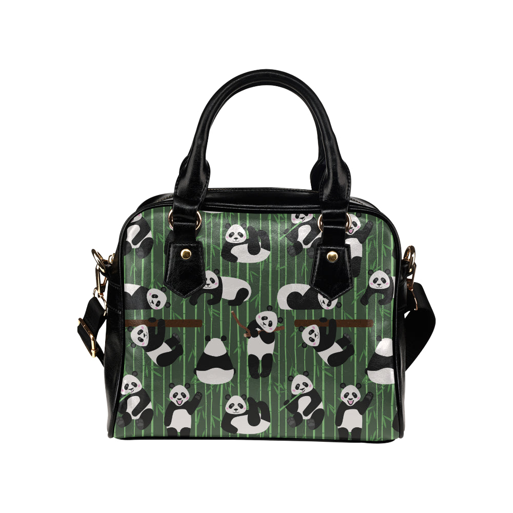 Panda Pattern Print Design A04 Shoulder Handbag