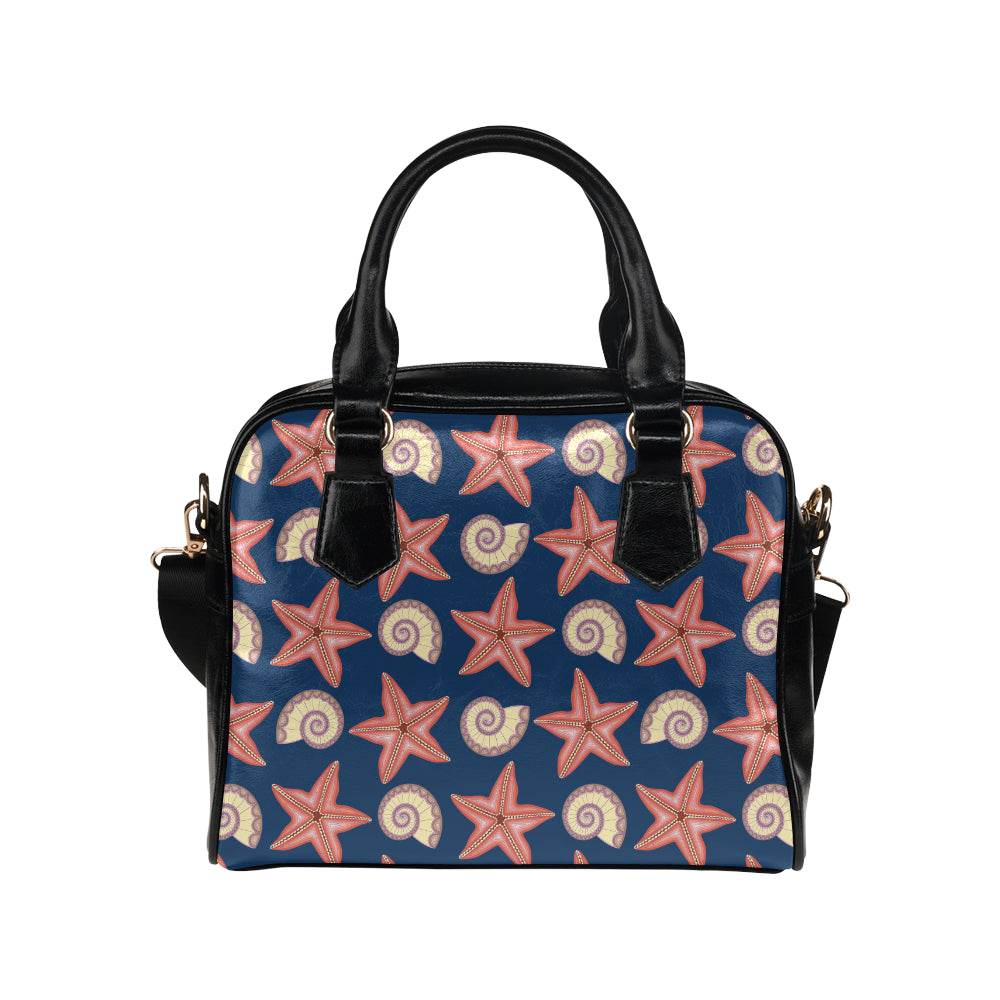 Starfish Pattern Print Design 03 Shoulder Handbag