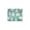 Bear Pattern Print Design BE04 Men's ID Card Wallet