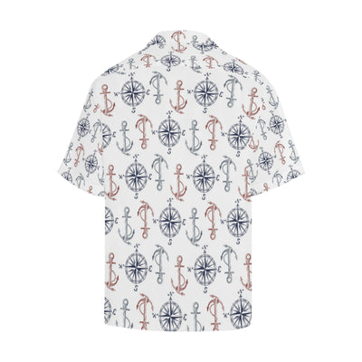 Anchor Pattern Print Design 06 Men's Hawaiian Shirt