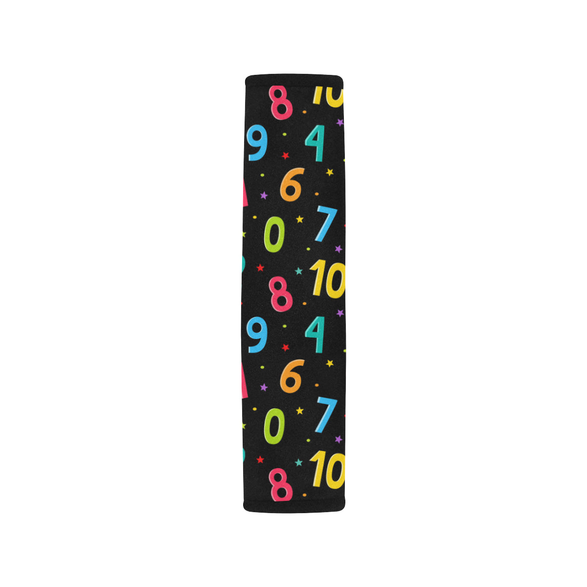Number Pattern Print Design A04 Car Seat Belt Cover