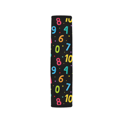 Number Pattern Print Design A04 Car Seat Belt Cover