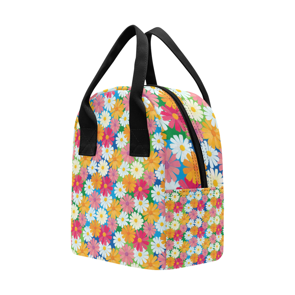 Daisy Pattern Print Design DS05 Insulated Lunch Bag
