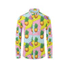 Pineapple Pattern Print Design PP05 Men's Long Sleeve Shirt