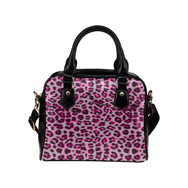 Leopard Pattern Print Design 02 Shoulder Handbag