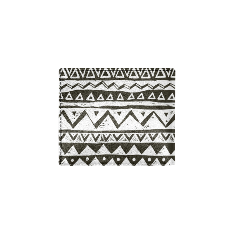 Hand draw Tribal Aztec Men's ID Card Wallet