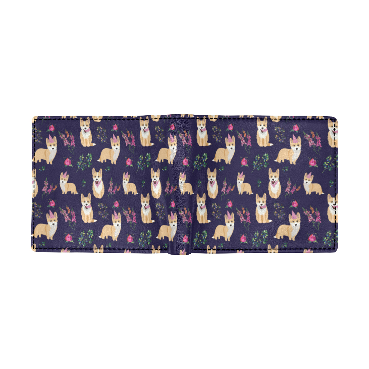 Pembroke Welsh Corgis Pattern Print Design A06 Men's ID Card Wallet