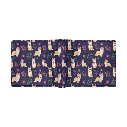 Pembroke Welsh Corgis Pattern Print Design A06 Men's ID Card Wallet