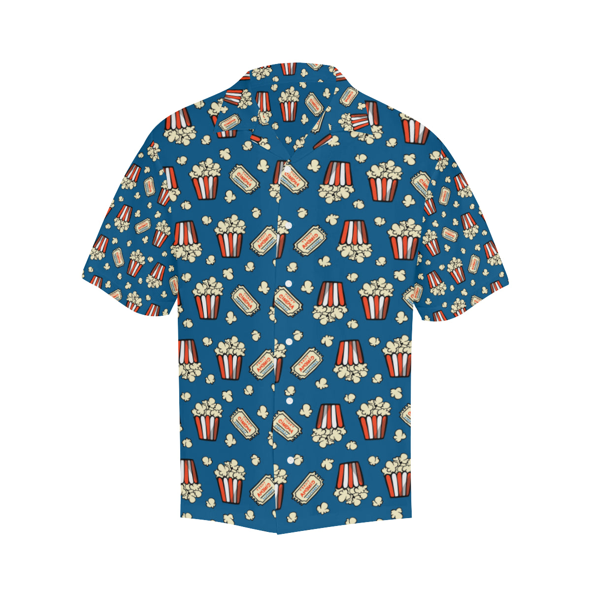 Popcorn Pattern Print Design A03 Men's Hawaiian Shirt
