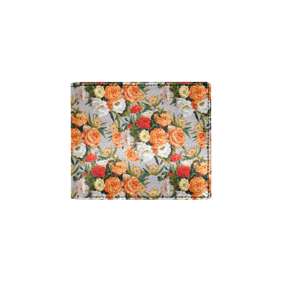 Lisianthus Pattern Print Design LT04 Men's ID Card Wallet