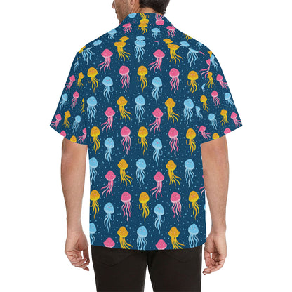 Jellyfish Pattern Print Design 04 Men's Hawaiian Shirt