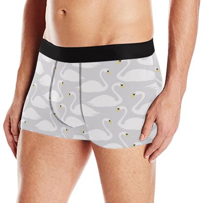 Swan Pattern Print Design 02 Men's Boxer Briefs