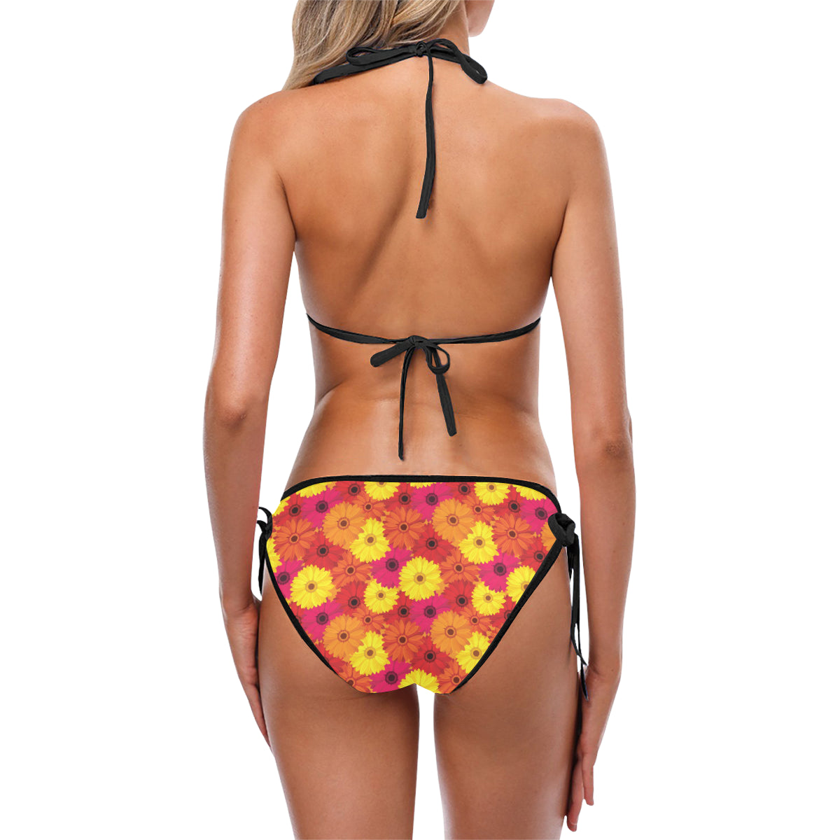 Gerberas Pattern Print Design GB05 Bikini