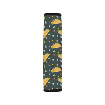 Taco Pattern Print Design TC02 Car Seat Belt Cover