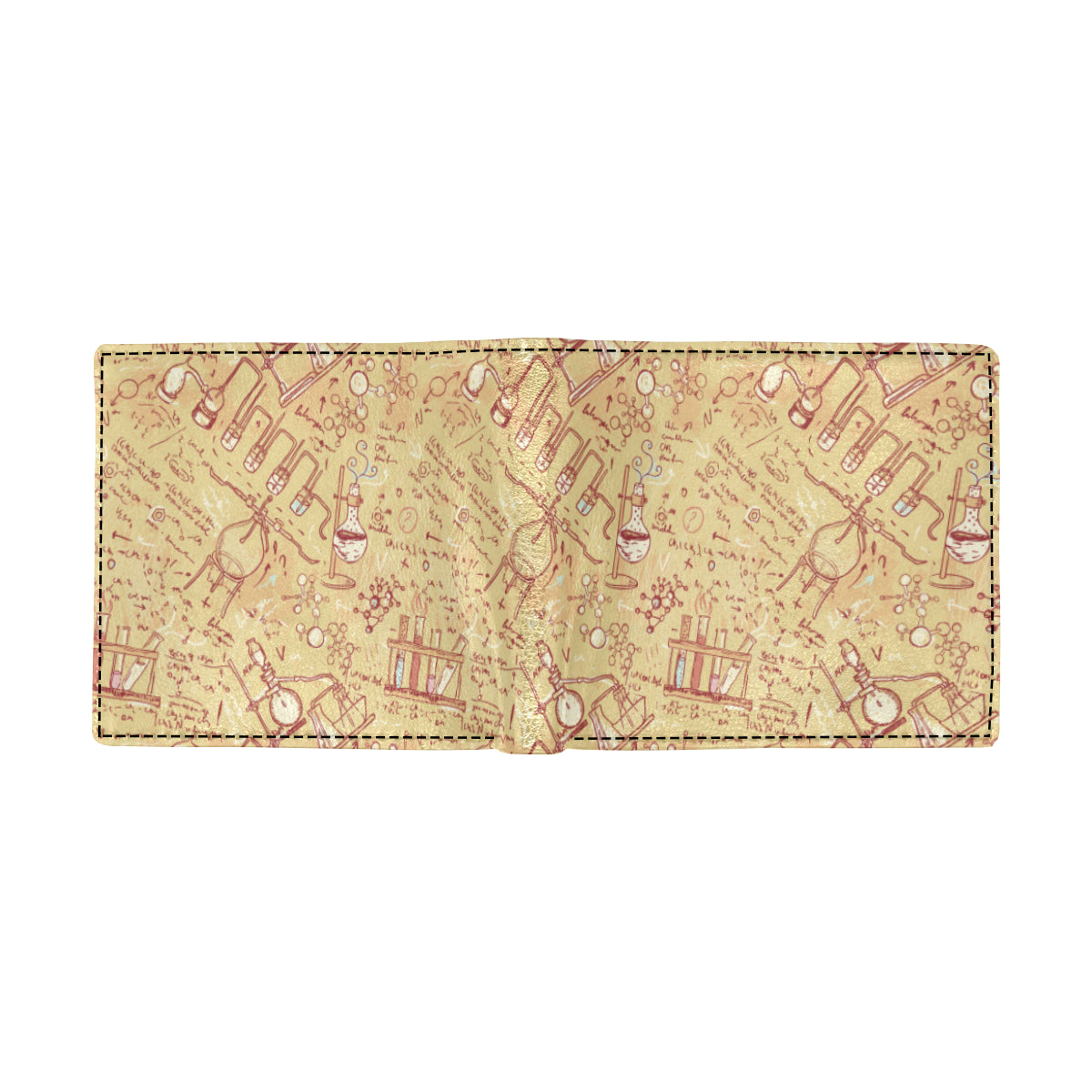 Chemical Pattern Print Design 01 Men's ID Card Wallet