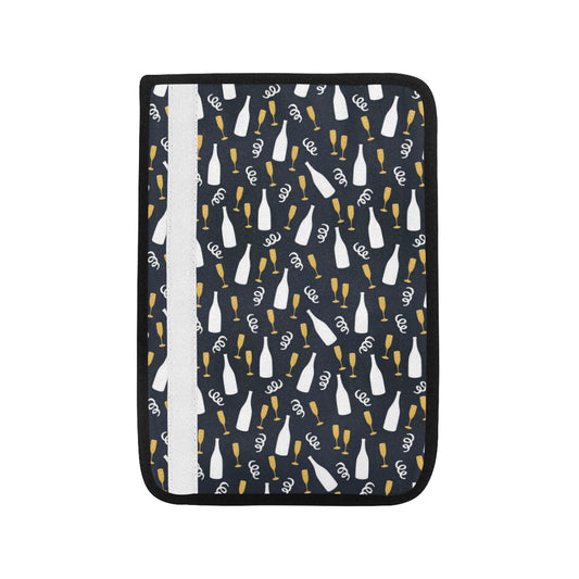 Champagne Pattern Print Design 01 Car Seat Belt Cover
