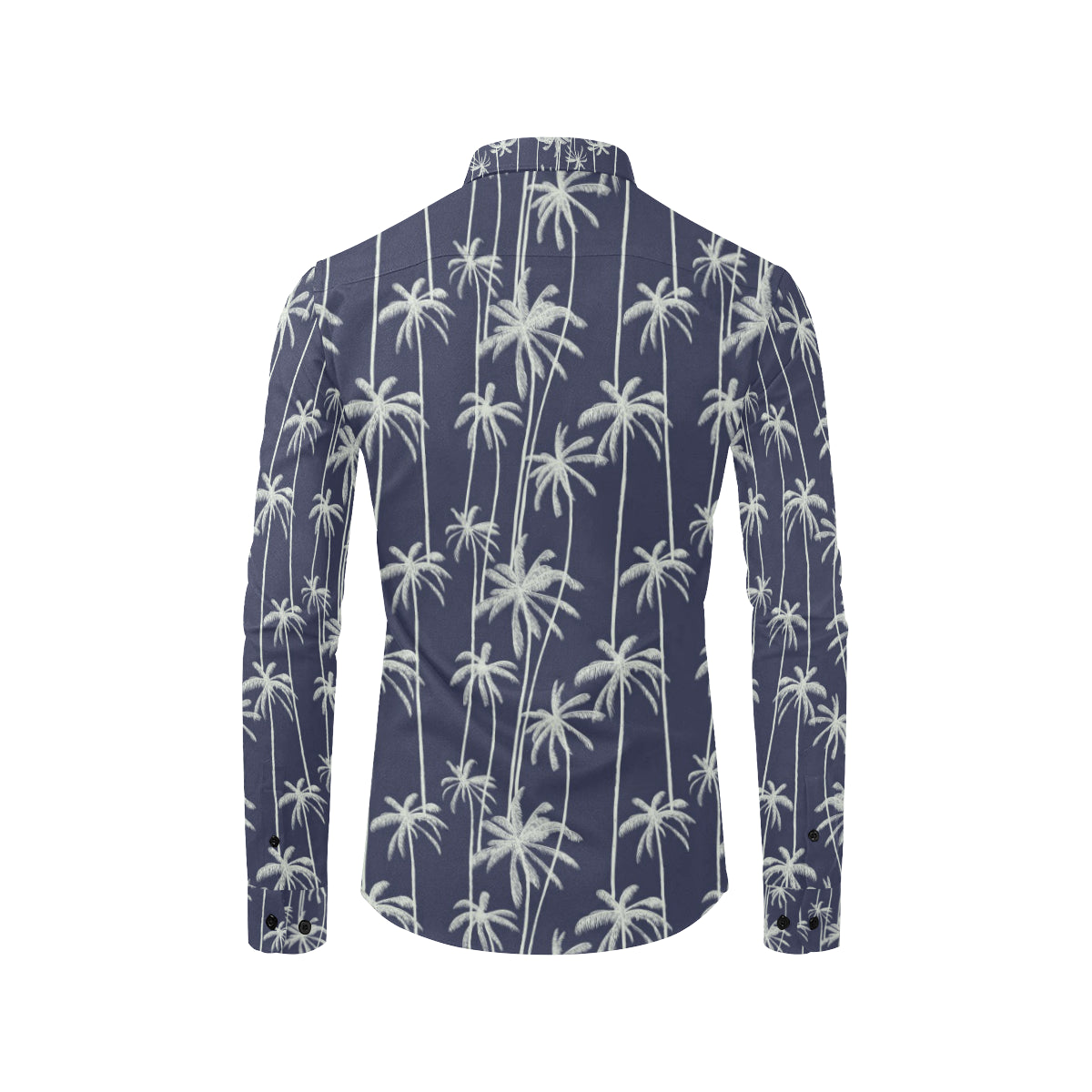 Palm Tree Pattern Print Design PT06 Men's Long Sleeve Shirt
