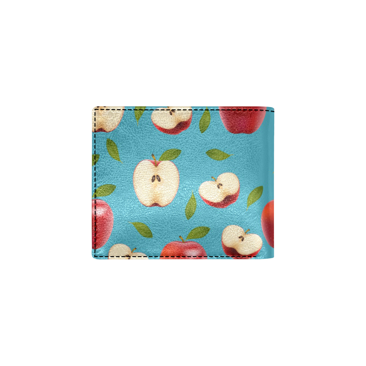 Apple Pattern Print Design AP012 Men's ID Card Wallet