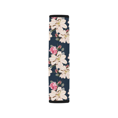 Lily Pattern Print Design LY04 Car Seat Belt Cover