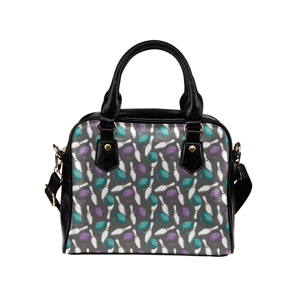 Bowling Pattern Print Design 03 Shoulder Handbag
