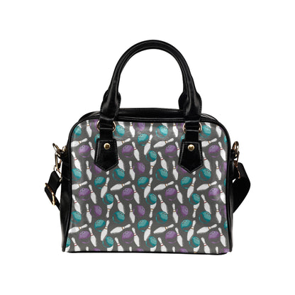 Bowling Pattern Print Design 03 Shoulder Handbag
