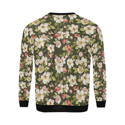 Apple blossom Pattern Print Design AB01 Men Long Sleeve Sweatshirt