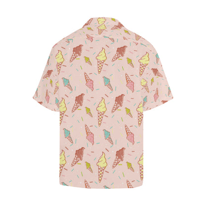 Ice Cream Pattern Print Design 02 Men's Hawaiian Shirt