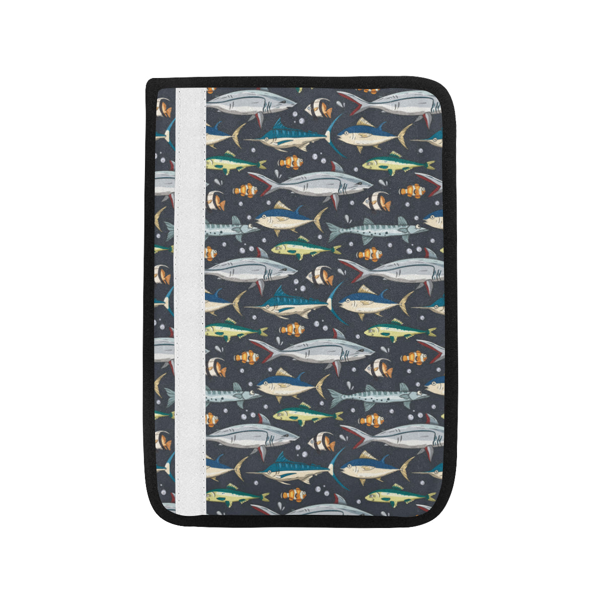 Swordfish Pattern Print Design 04 Car Seat Belt Cover