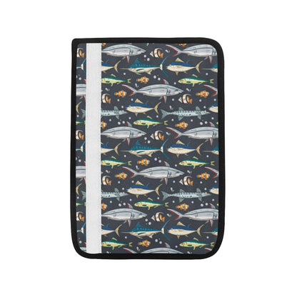 Swordfish Pattern Print Design 04 Car Seat Belt Cover