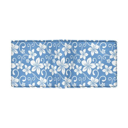 Hibiscus Pattern Print Design HB09 Men's ID Card Wallet