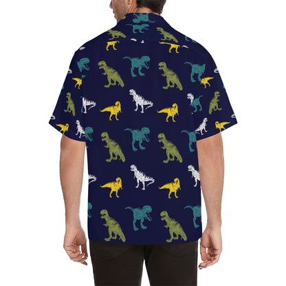 T Rex Pattern Print Design A07 Men's Hawaiian Shirt