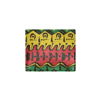 Rasta Pattern Print Design A01 Men's ID Card Wallet
