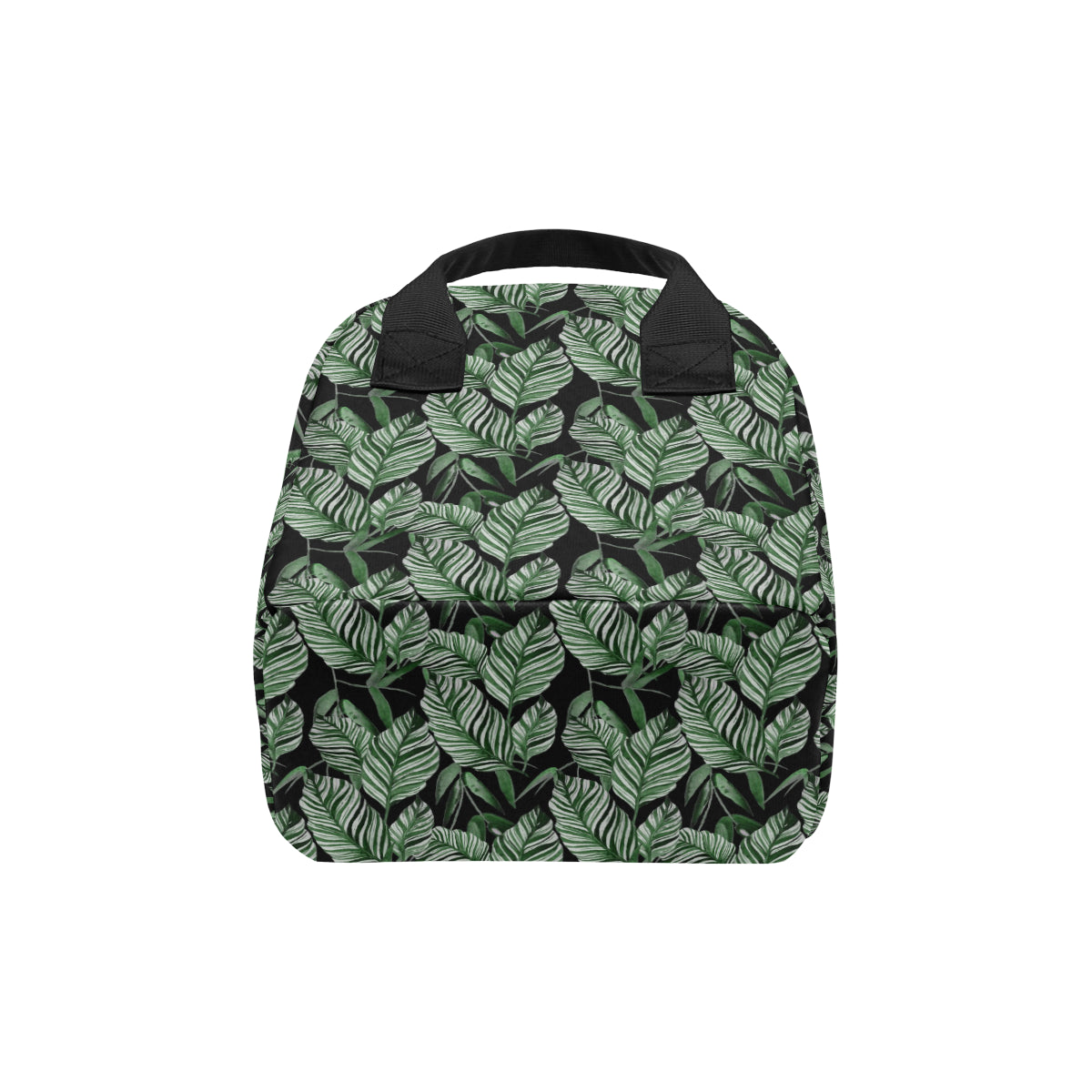Palm Leaves Pattern Print Design PL09 Insulated Lunch Bag